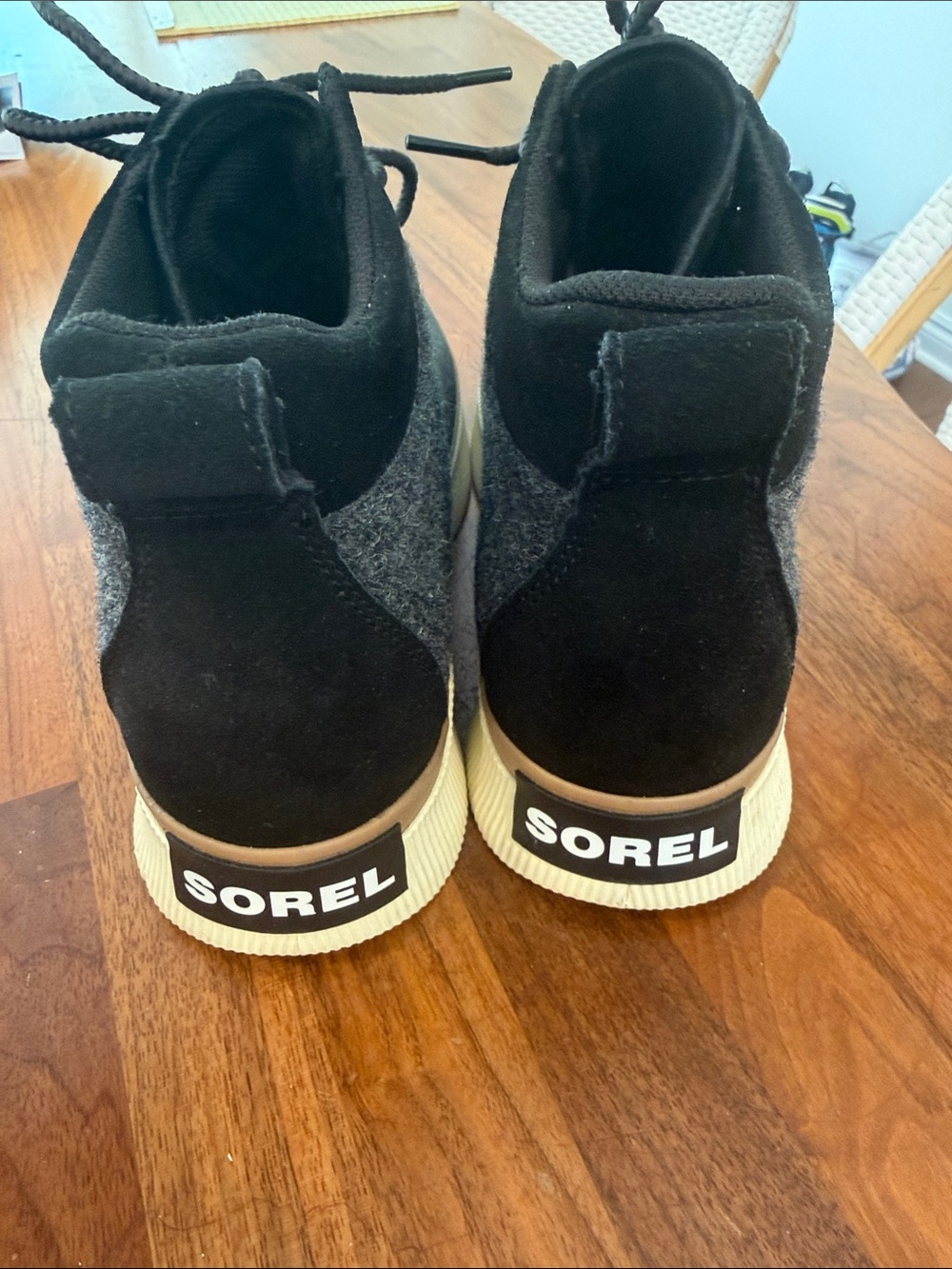 Sorel Black and Gray High-Top Lace-Up Sneaker Boot - Picture 2 of 9
